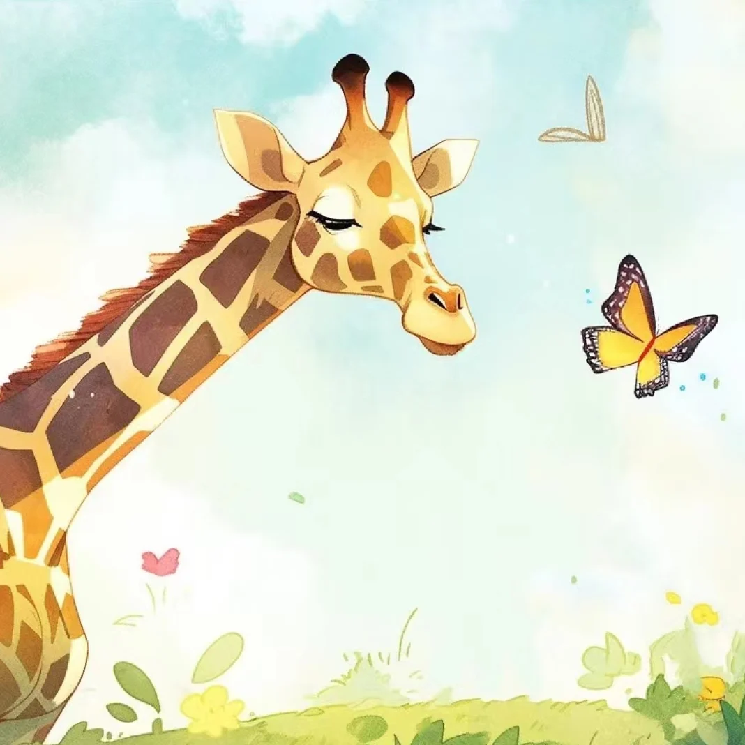 Giraffe's Little Buddy